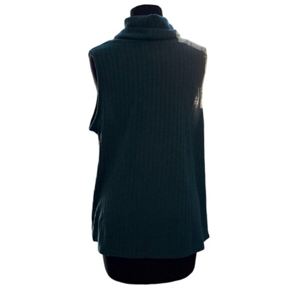 Time & Tru Sleeveless Cowl Neck Top Women’s XL | Teal Green - Picture 3 of 10